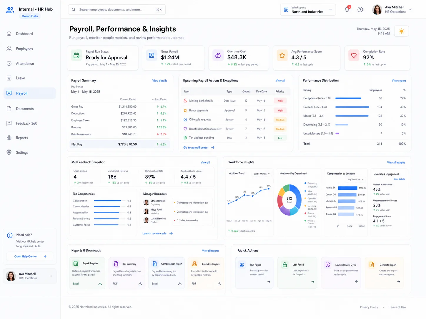 HR Hub screen 4