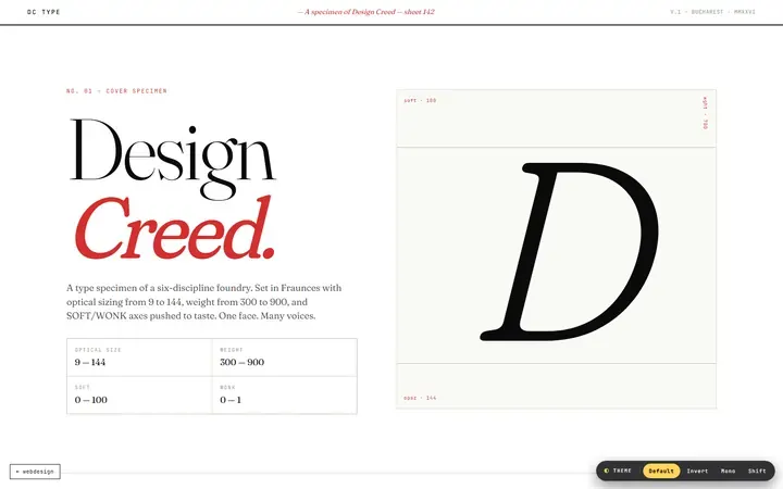 Specimen edition